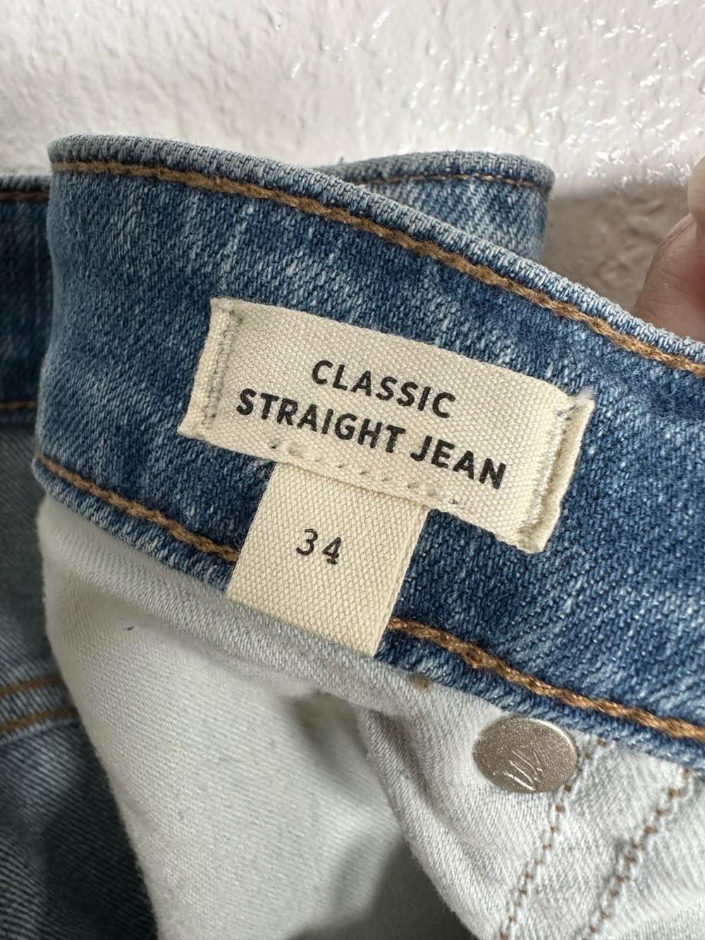 Madewell NWT Classic Straight~Maggie Pockets Size 34 (16W) - Picture 8 of 11